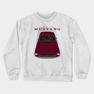 Ford Mustang Fastback 1968 - Royal Maroon Crewneck Sweatshirt